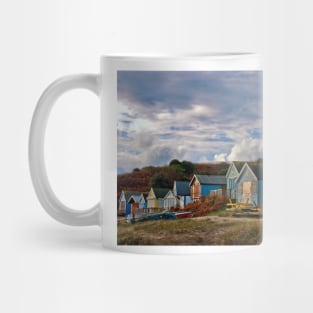 Beach Huts Hengistbury Head Dorset England Mug